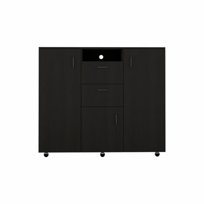 55" Black Two Drawer Dresser