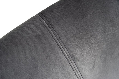 Gray and Gold Upholstered Fabric Wing Back Dining Side Chair