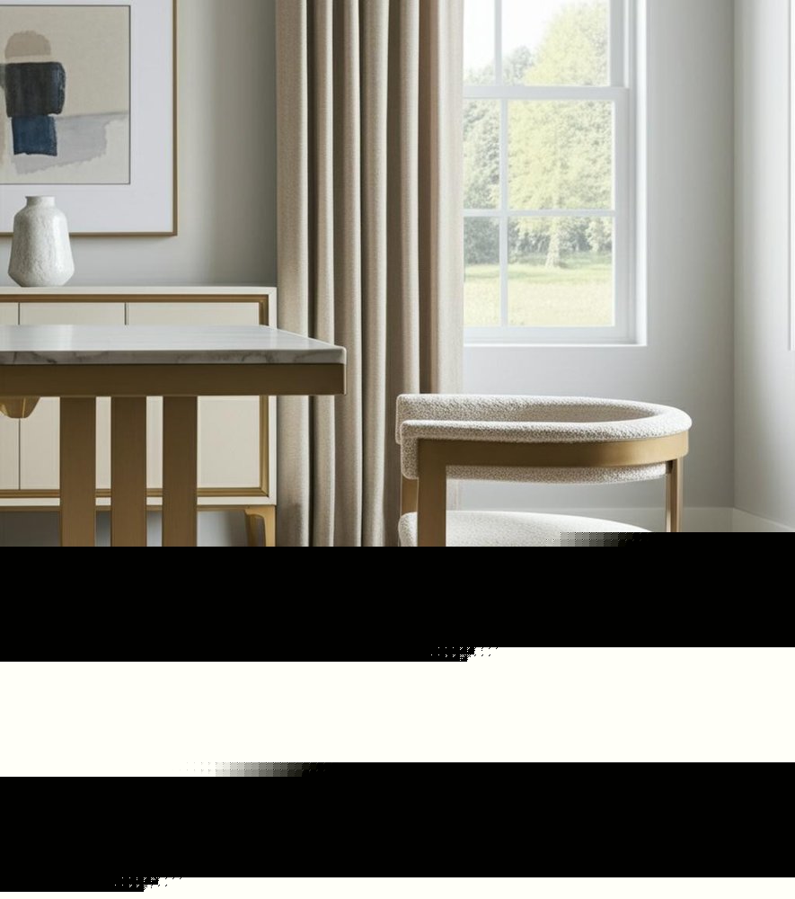 Beige and Gold Upholstered Velvet Slat Back Dining Arm Chair