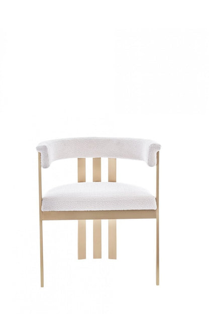 Beige Gold Dining Chair