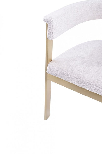 Beige Gold Dining Chair