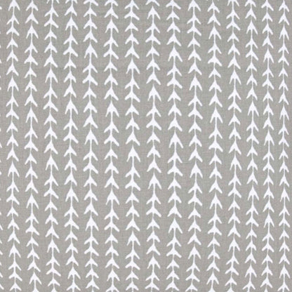 17" Taupe and White Striped Indoor Outdoor Throw Pillow Cover