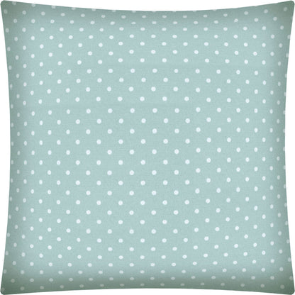 17" Seafoam Polka Dot Indoor Outdoor Throw Pillow Cover