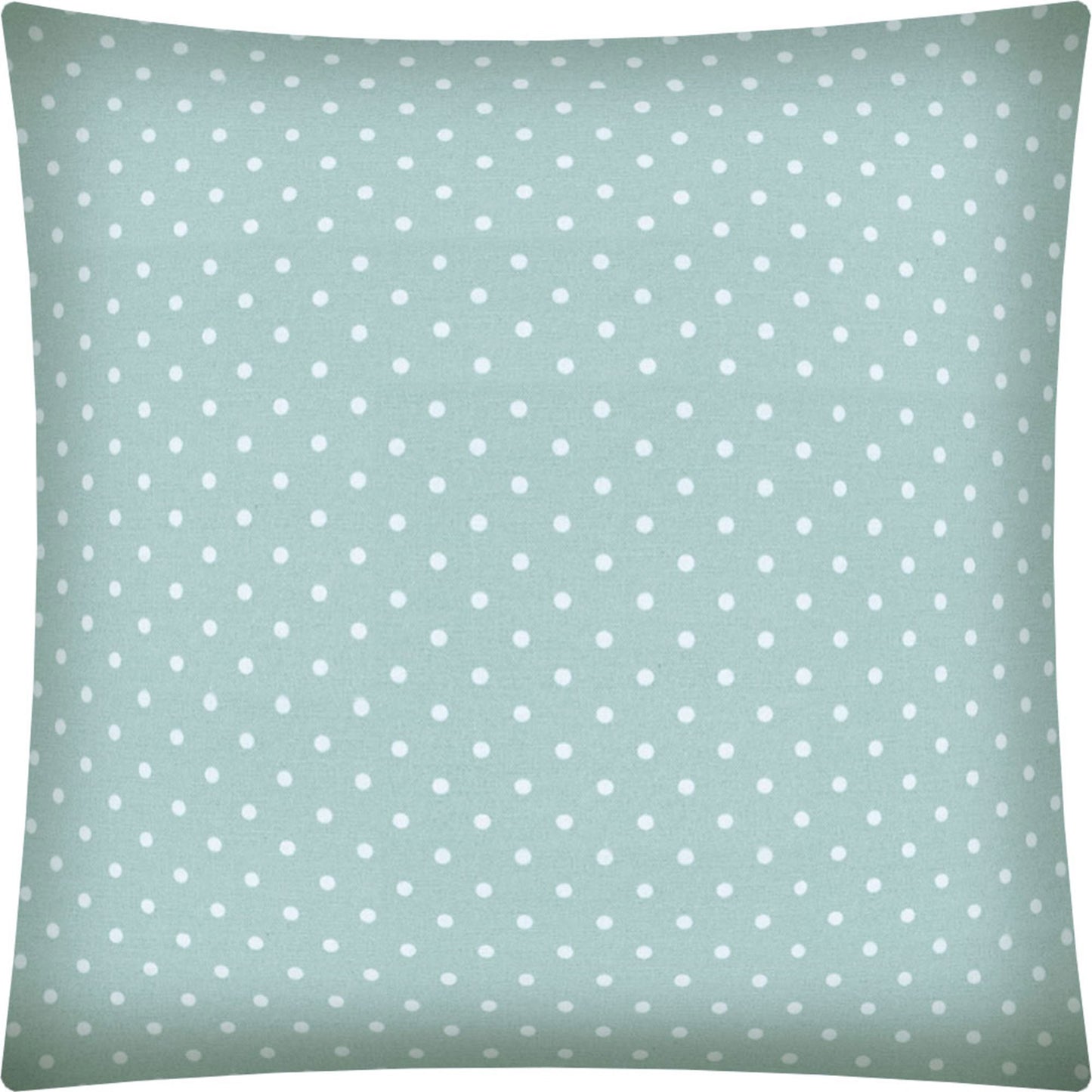 17" Seafoam Polka Dot Indoor Outdoor Throw Pillow Cover