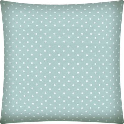 17" Seafoam Polka Dot Indoor Outdoor Throw Pillow Cover