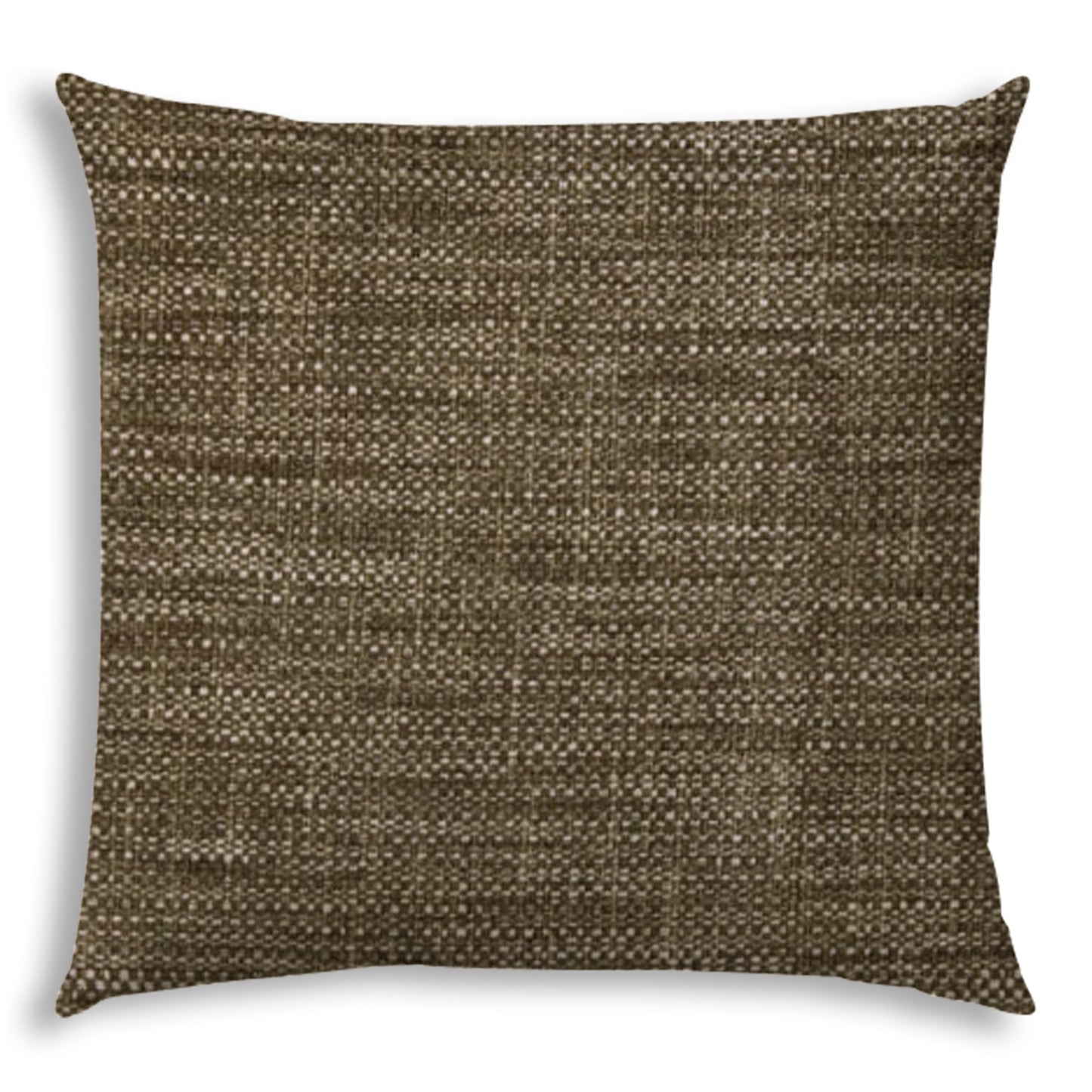 20" Brown Indoor Outdoor Throw Pillow Cover With Texture