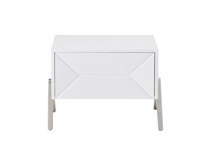 19" Wood One Drawer Nightstand