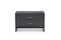 18" Wood Two Drawer Nightstand