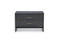 18" Wood Two Drawer Nightstand