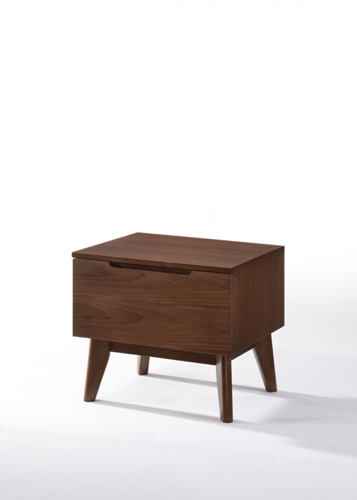 Mid Century Modern Walnut Veneer Nightstand