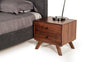 18" Wood Two Drawer Nightstand