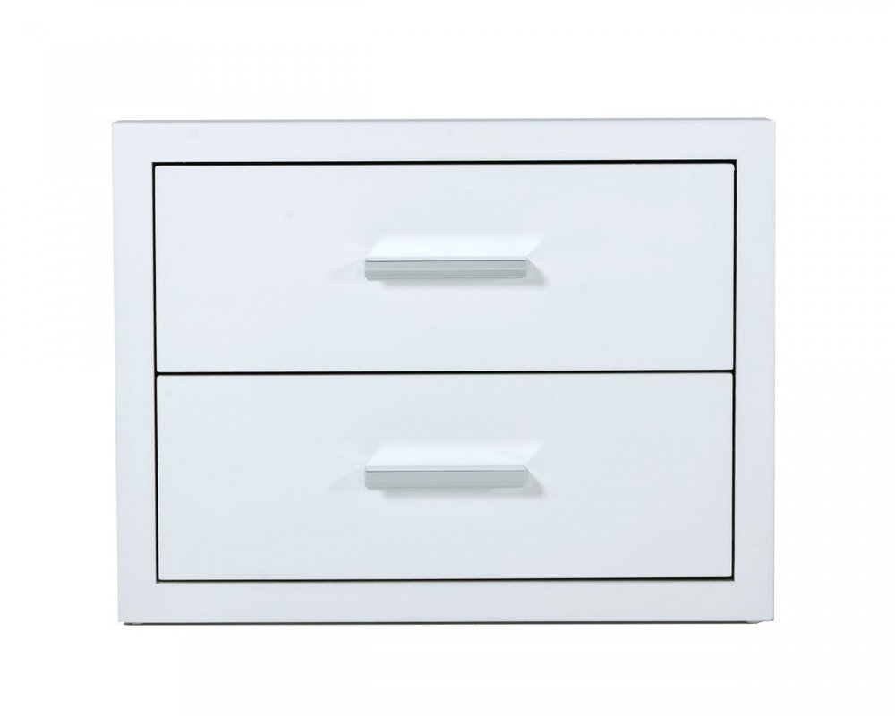 20" Wood Two Drawer Nightstand
