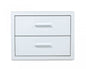 20" Wood Two Drawer Nightstand
