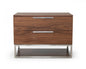22" Wood Two Drawer Nightstand