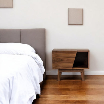 24" Wood One Drawer Nightstand