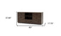 63" Walnut Six Drawer Double Dresser