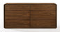59" Brown Solid Wood Six Drawer Double Dresser