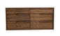 66" Brown Wood Six Drawer Double Dresser