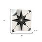 6" x 6" Black And White Peel And Stick Removable Tiles