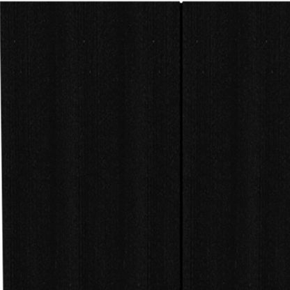 71" Black Wood Two Door Combo Dresser
