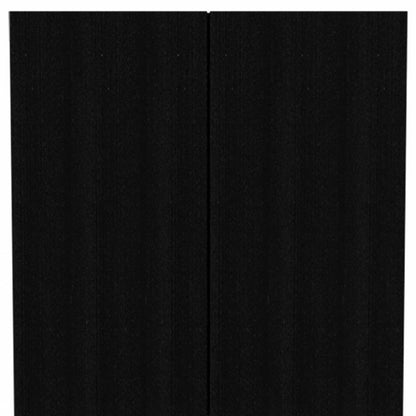 71" Black Wood Two Door Combo Dresser