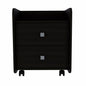22" Wood Two Drawer Nightstand