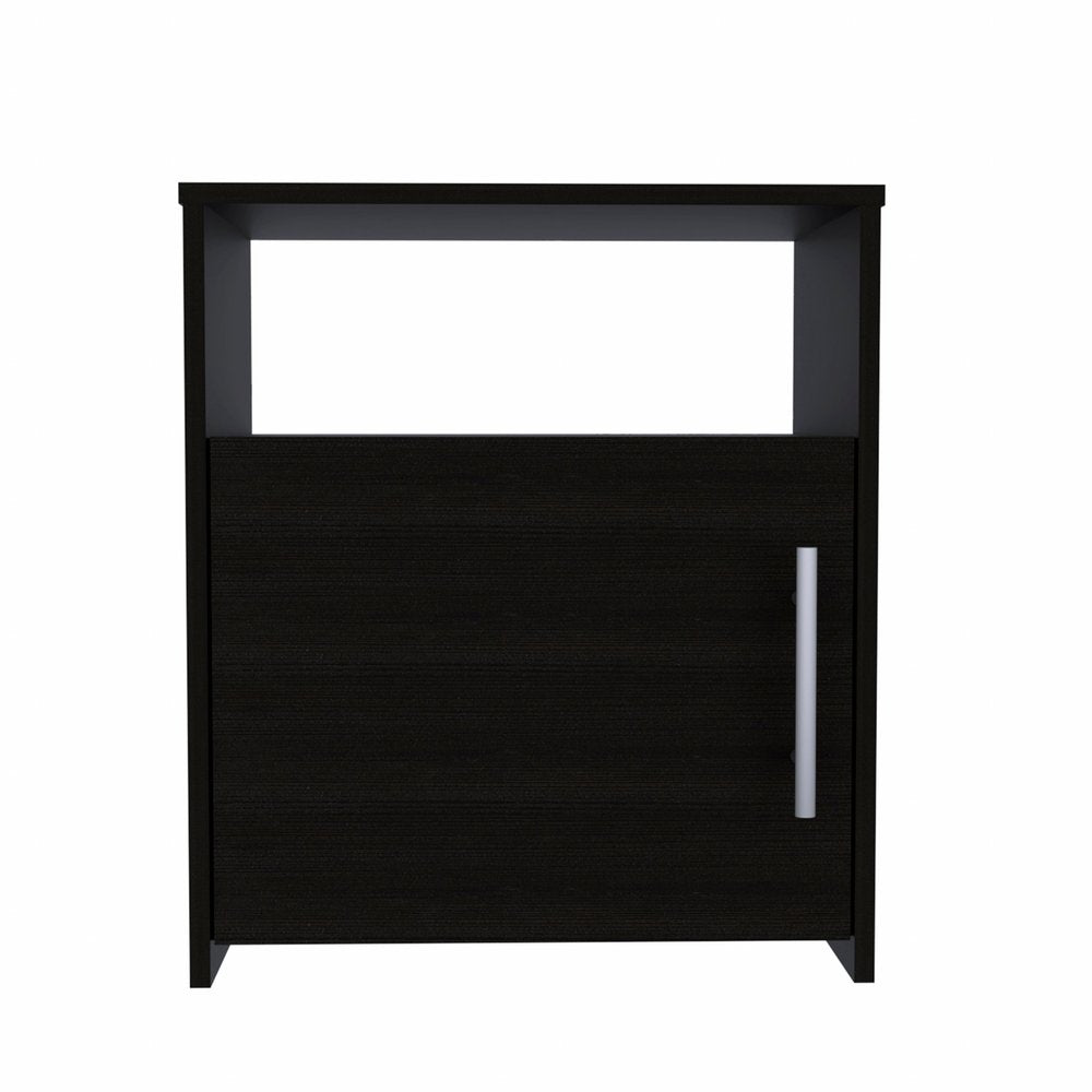 23" Black Wood Nightstand