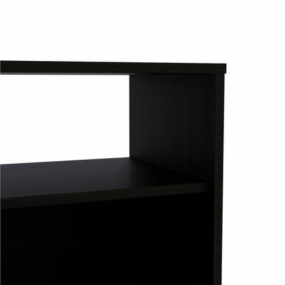 23" Black Wood Nightstand