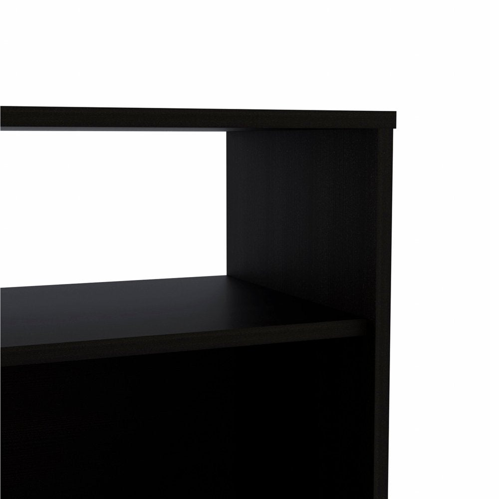 23" Black Wood Nightstand