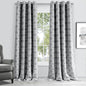 84” Silver Interlock Pattern Window Curtain Panel