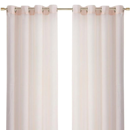 Set of Two 84"  Blush Solid Modern Window Panels