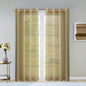Set of Two 84"  Tan Solid Modern Window Panels