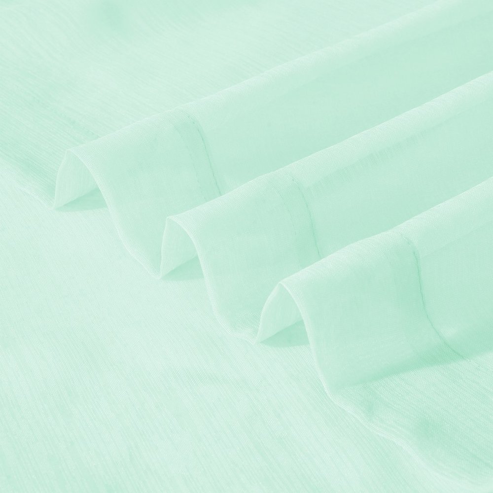 Set of Two 84"  Aqua Solid Modern Window Panels