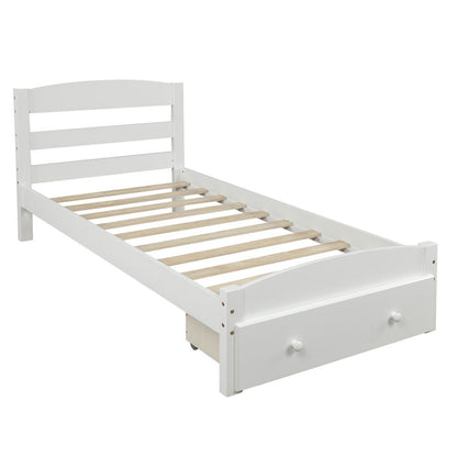 White Twin Bed Frame