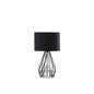 18” Asymmetric Black Cage Metal Table Lamp