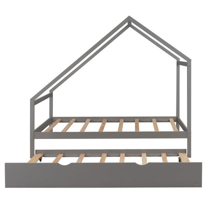 Gray Wood Twin with Trundle