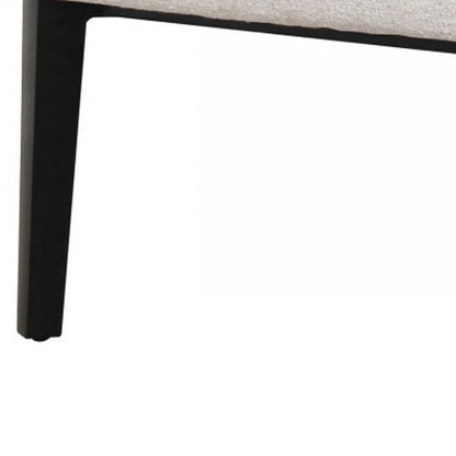 30" Gray And Black Upholstered Wingback Chair