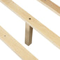 White Wood Full With Two Drawers Bed Frame