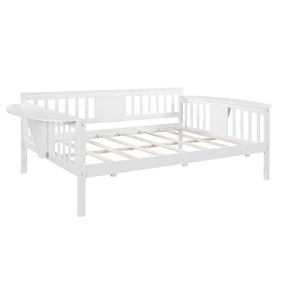 White Wood Full Bed Frame