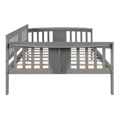 Gray Wood Full Bed Frame