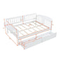 White Wood Full Bed Frame