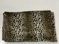 50" X 60" Black Brown And Beige Leopard Faux Fur Plush Throw Blanket