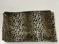 50" X 60" Black Brown And Beige Leopard Faux Fur Plush Throw Blanket