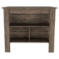 Brown 41" Kitchen Island With Storage