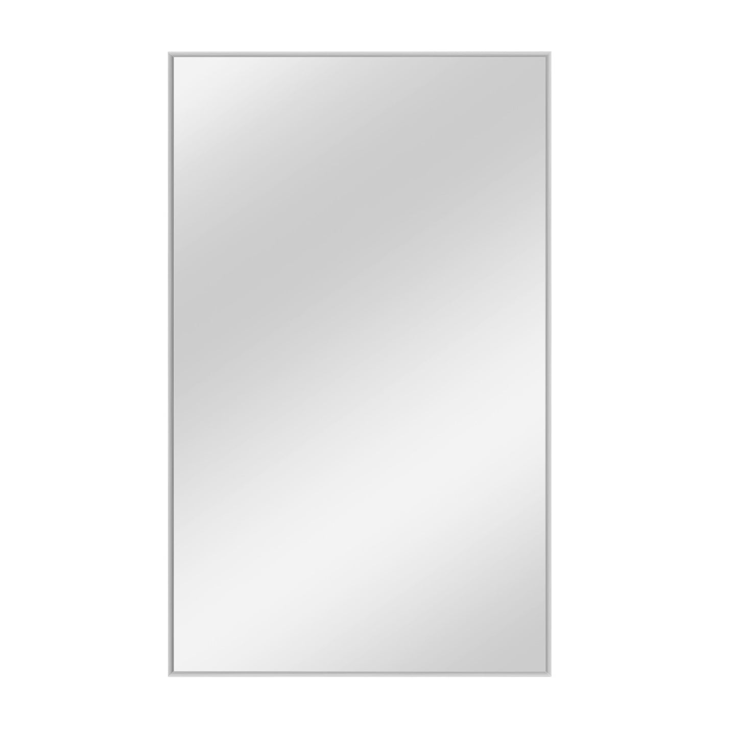 51" Silver Metal Framed Accent Mirror