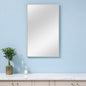 59" Silver Metal Framed Accent Mirror