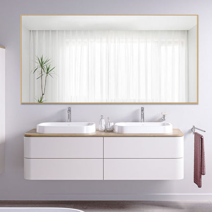 71" Gold Metal Framed Bathroom Vanity Mirror