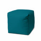 17" Cool Orange Solid Color Indoor Outdoor Pouf Cover