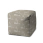 17" Green Cube Indoor Outdoor Pouf Cover