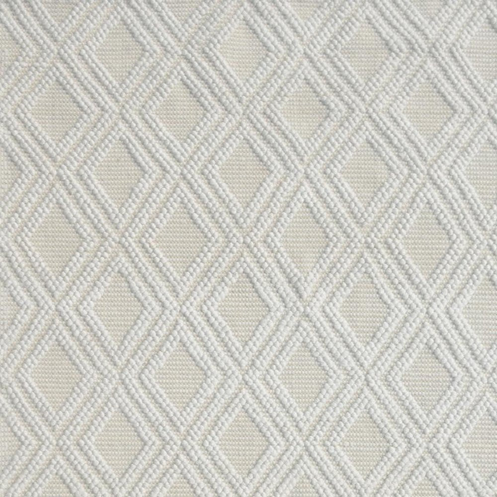 6' X 9' Ivory Geometric Handmade Area Rug